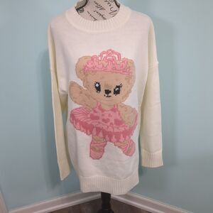 Dolls kill cuddle buddy sugar thrilz knit sweater small oversized